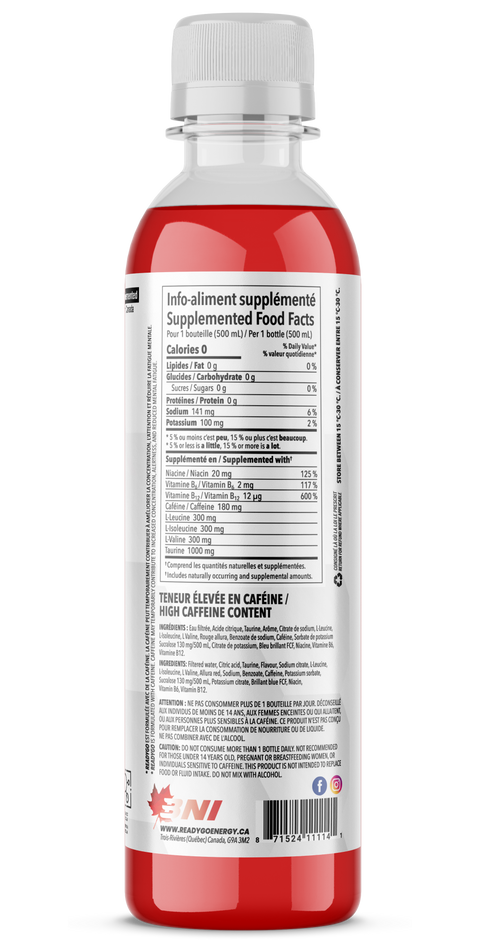 ReadyGo® - Caffeinated Energy Drink with Electrolytes - Cherry Limeade